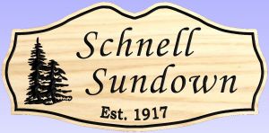 Schnell Sundown sign